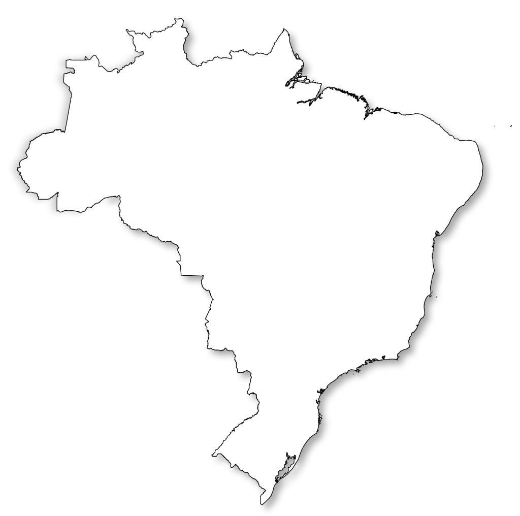 mapa Brazylii obwód