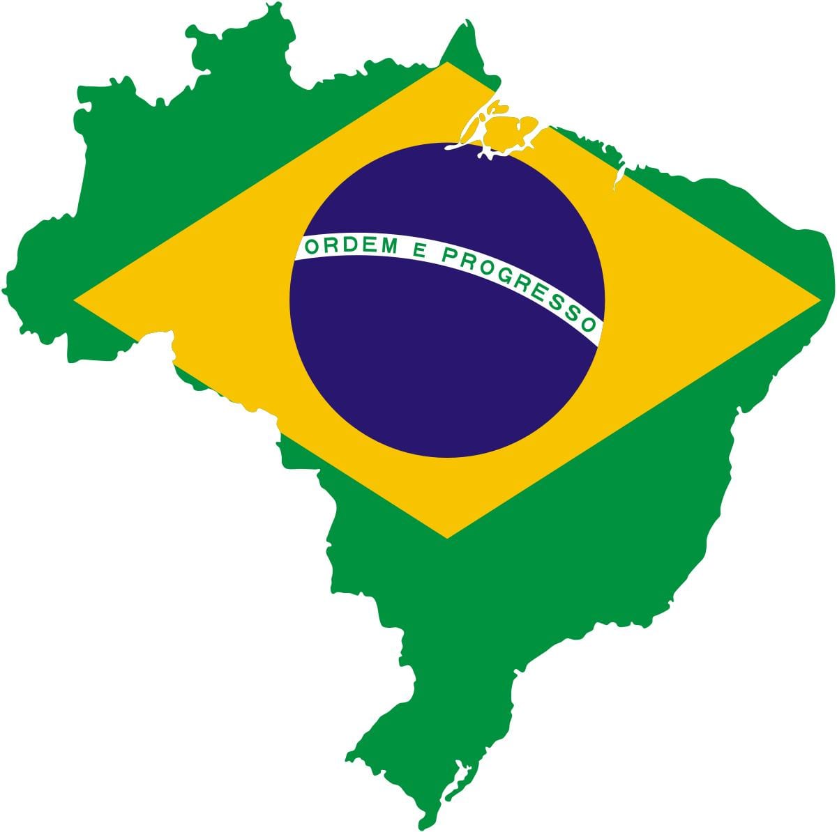 Karty flaga Brazylii