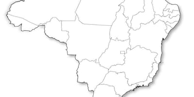 Brazylia mapa pusta