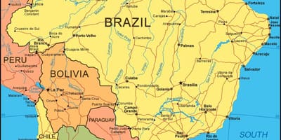 Miasta Brazylii na mapie