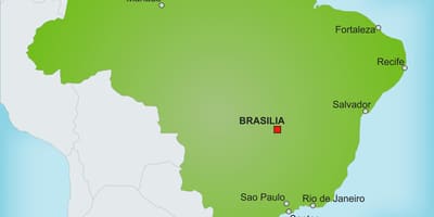 Stolicą Brazylii na mapie