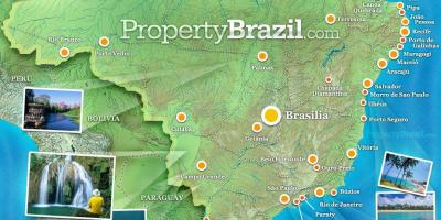 Mapa turystyczna Brazylii