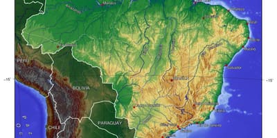 Wyniesienie mapie Brazylii