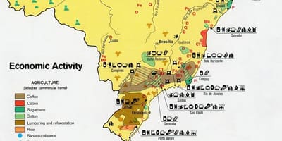Gospodarcza mapa Brazylii