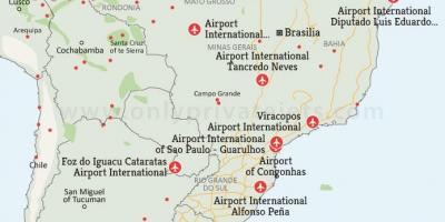 Lotniska Brazylii na mapie